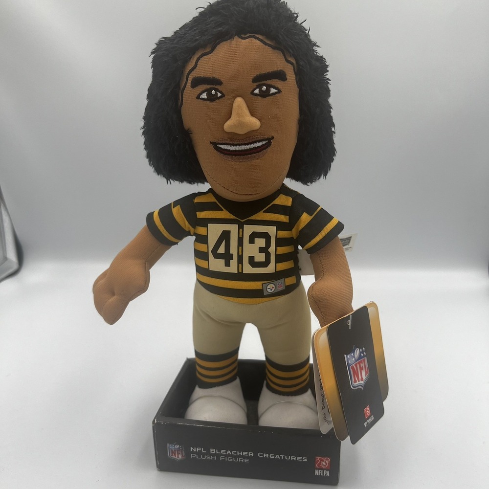 Rare find 10-inch plush doll of Troy Polamalu of the Pittsburgh Steelers NWT